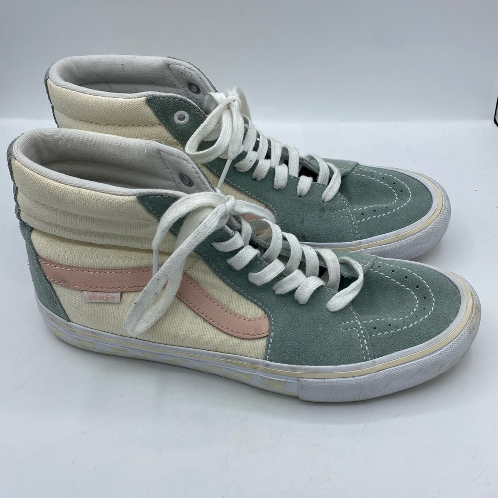 Vans skate Hi Pro Washout blue Antique hi tops‎ sneakers Mens 9